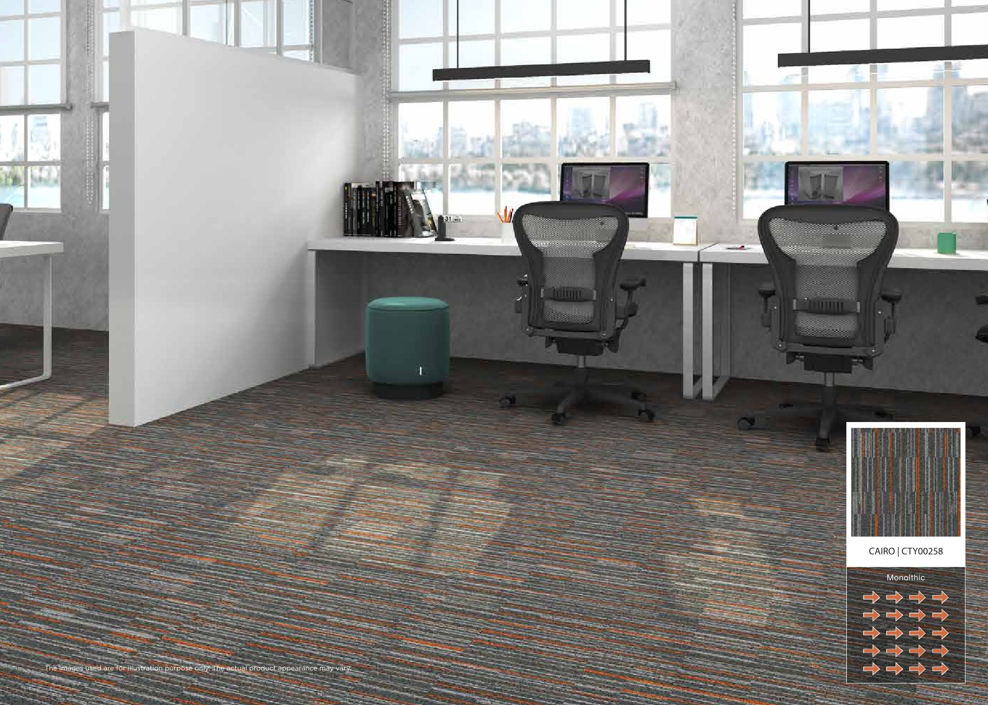 Urban Streaks Look Book Carpet Tile - CTY00258