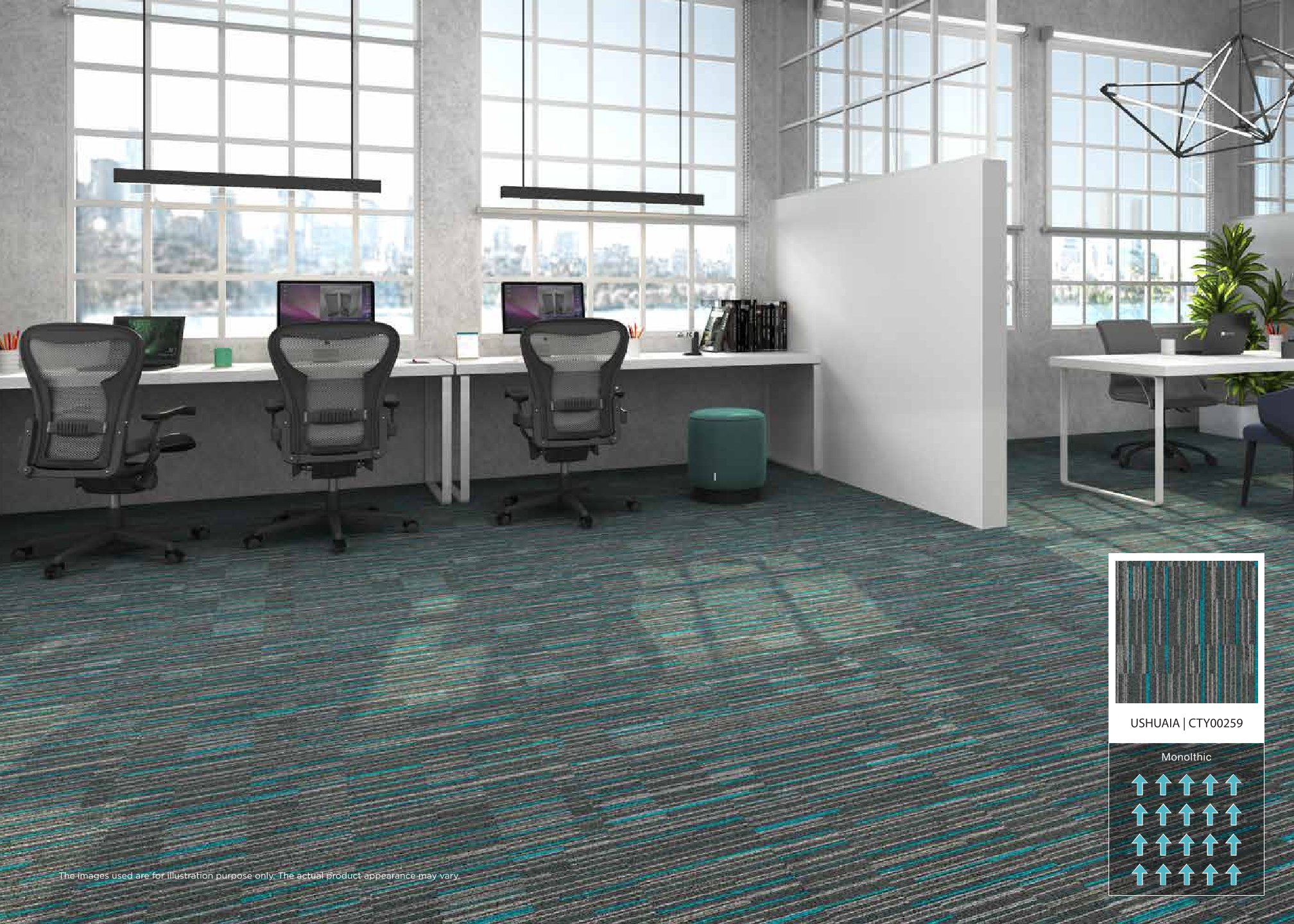 Urban Streaks Look Book Carpet Tile - CTY00259