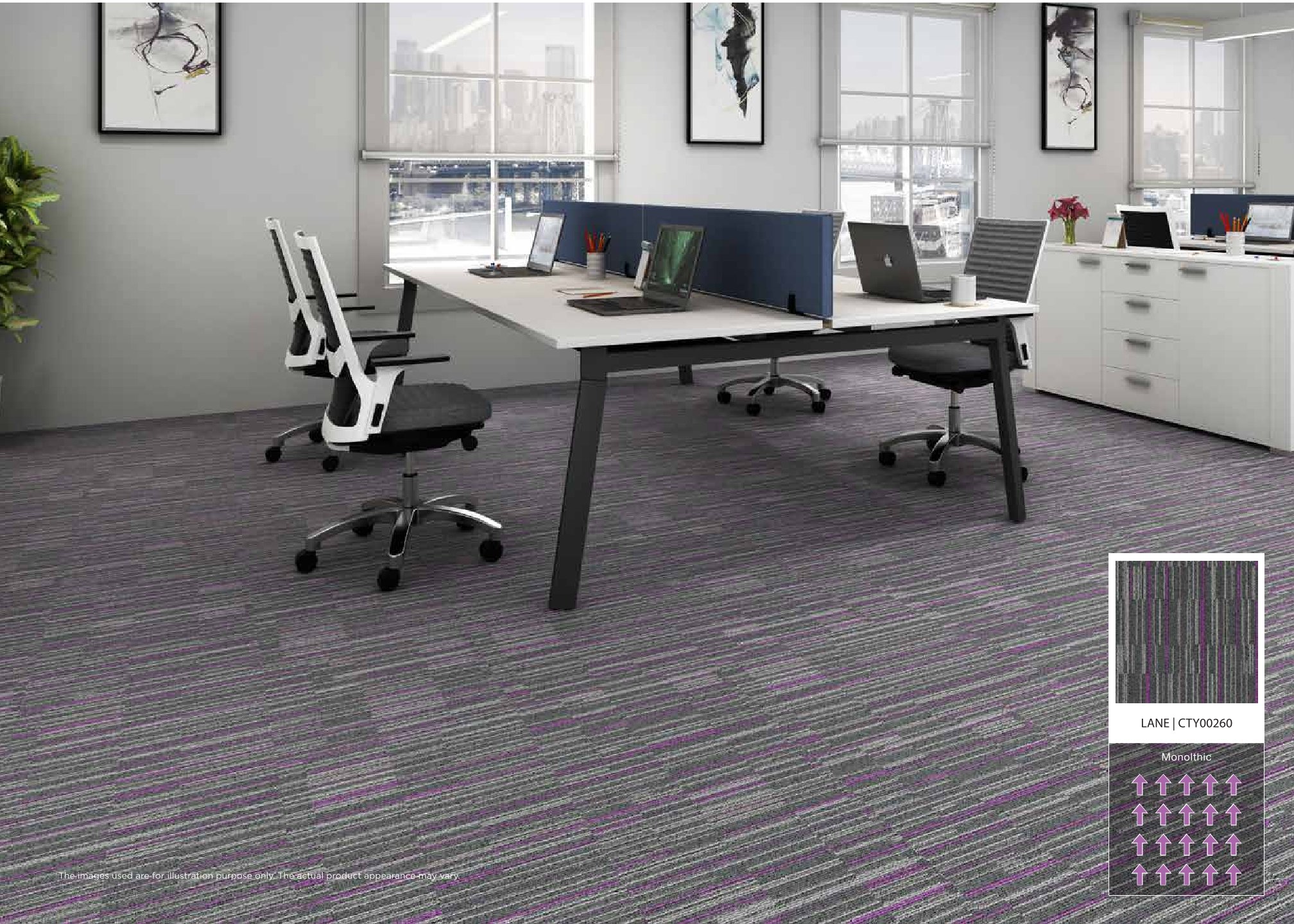 Urban Streaks Look Book Carpet Tile - CTY00260