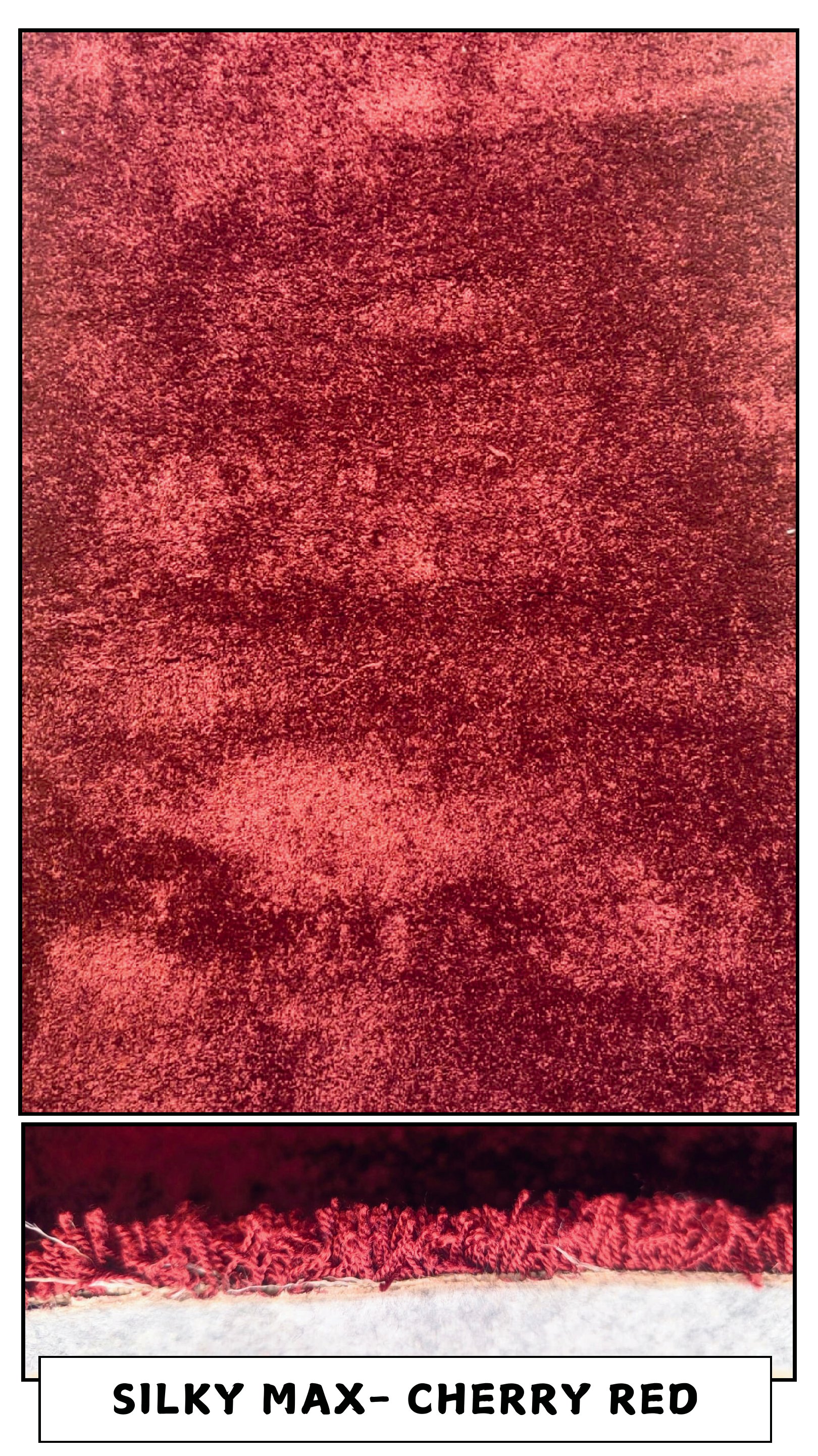 Silky Max Carpet Tile - Cherry Red