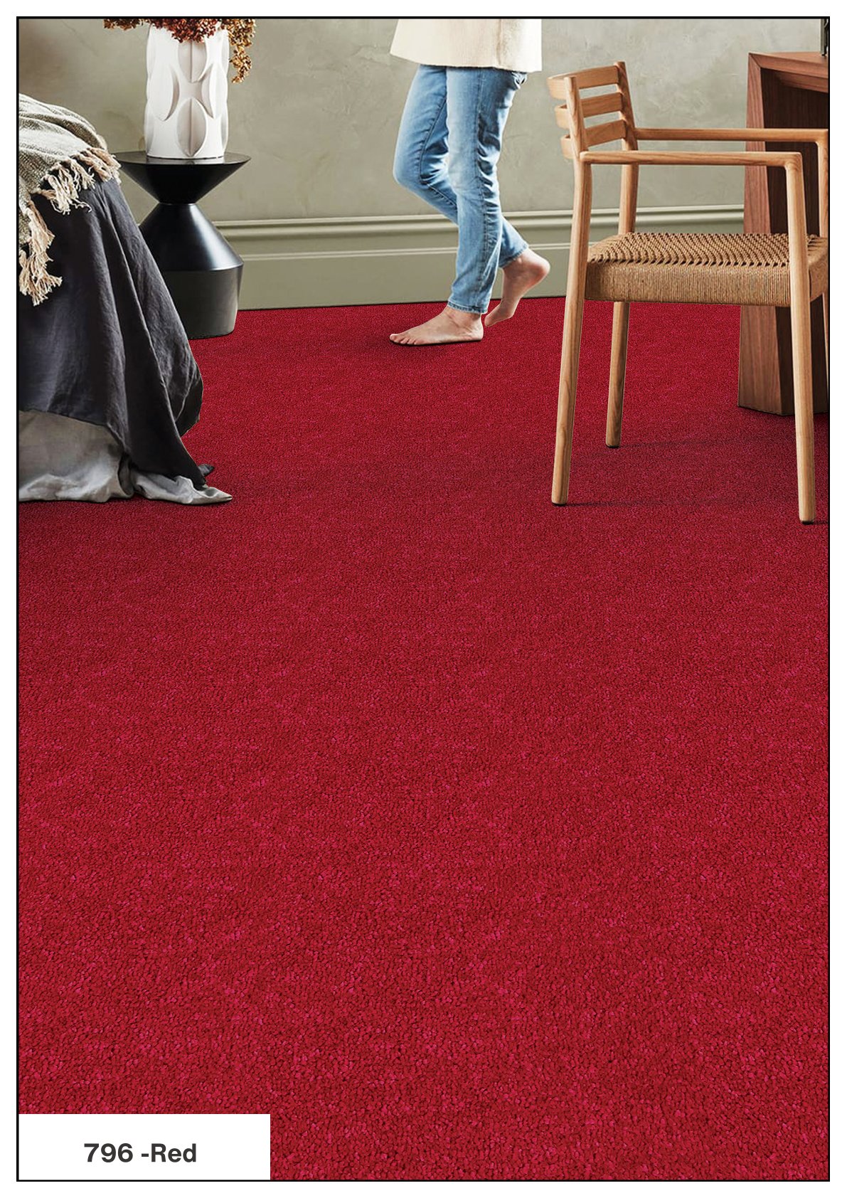 Royal Touch Carpet Roll 796-Red - Luxurious & Durable