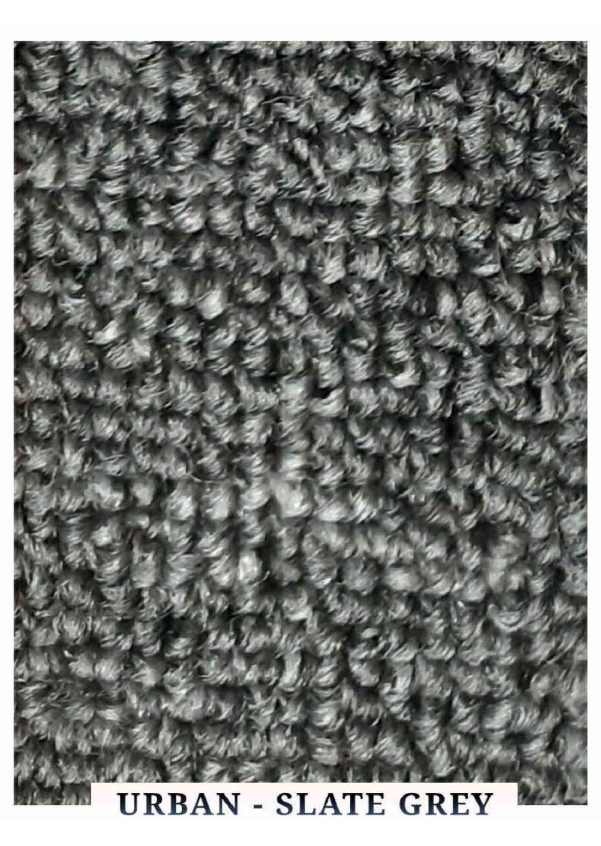 Urban Checkmate Loop Carpet Tile - Slate Grey