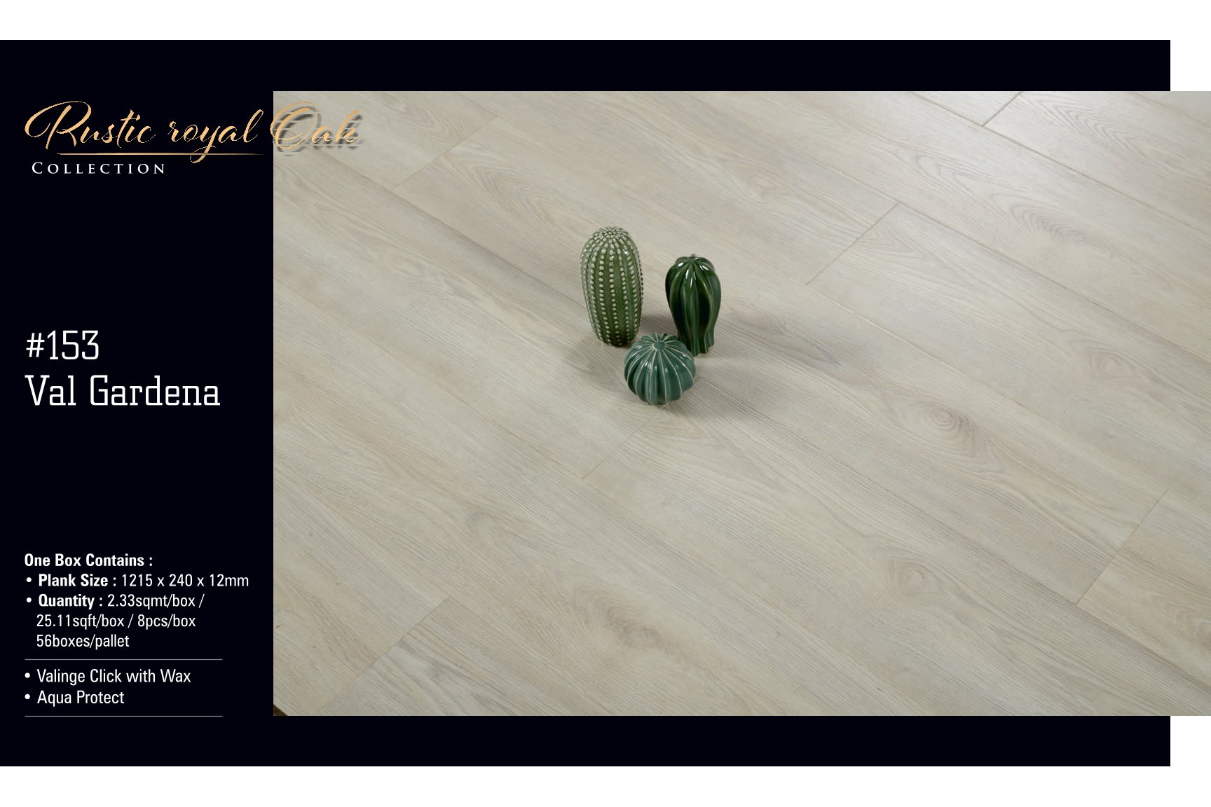 VAL GARDENA Rustic Royal 12MM Lamiwood Laminate Flooring