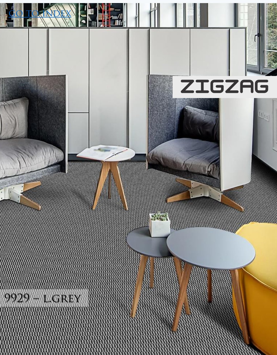 HEGO GRAPHIX Carpet Roll Zigzag - 9929 L. Grey