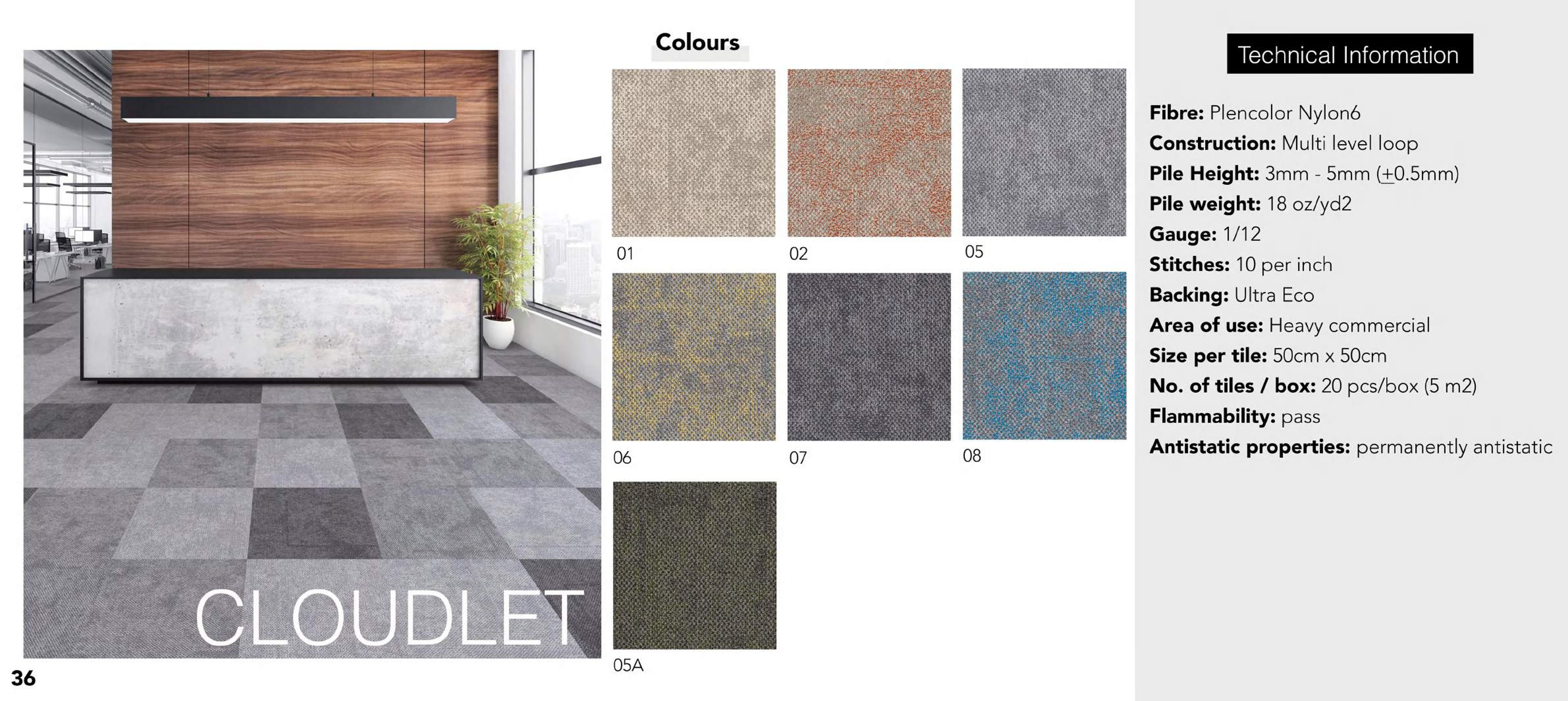 Cloudlet Carpet Tile - All Colors