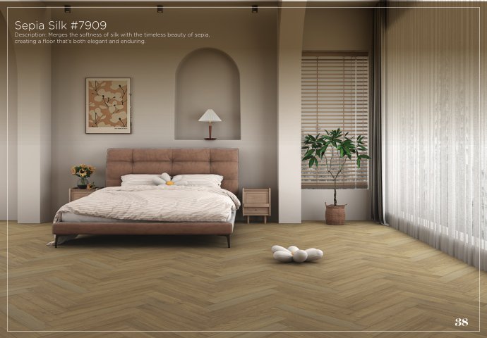 Sepia Silk HB Intrigue Lamiwood Laminate 8mm Flooring