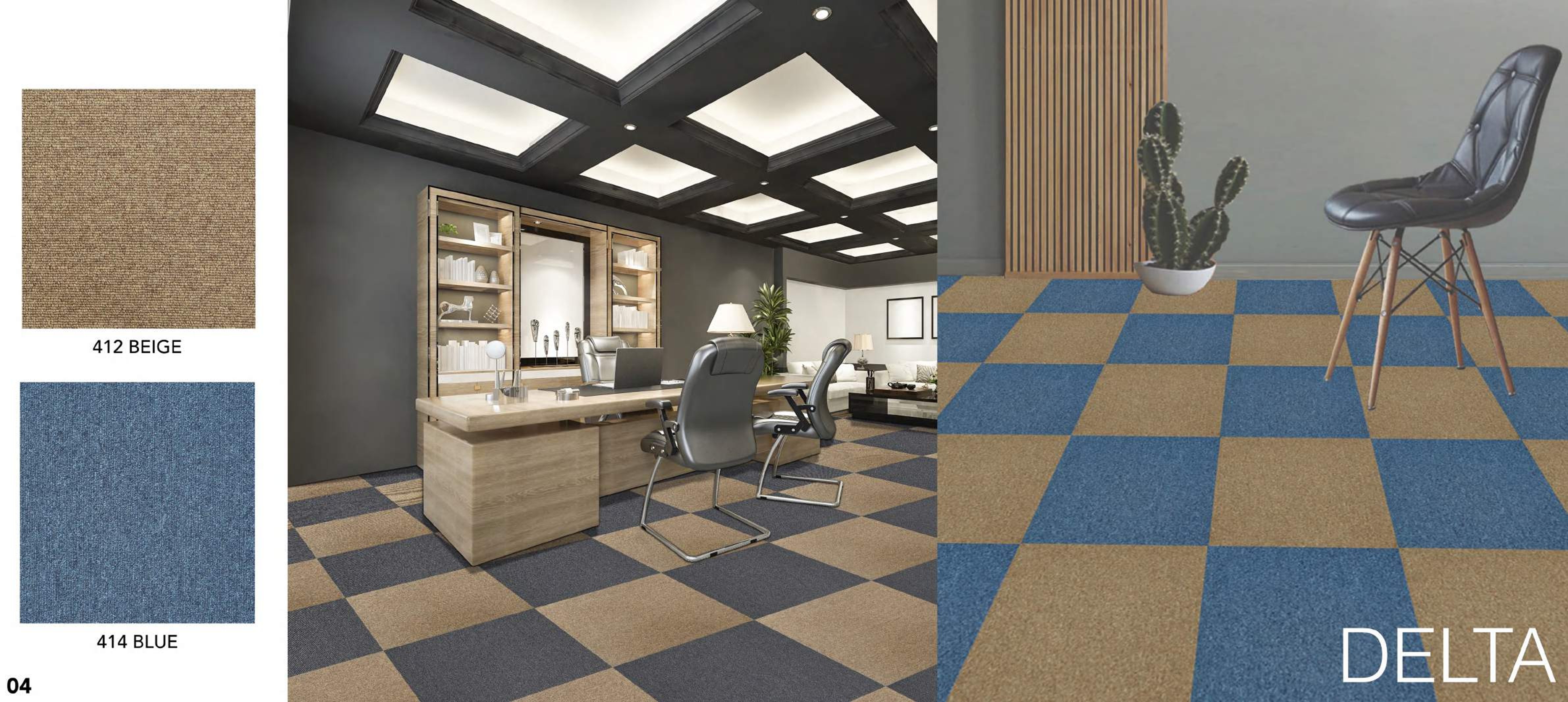 Delta Carpet Tile Blue Beige – Durable & Stylish Flooring