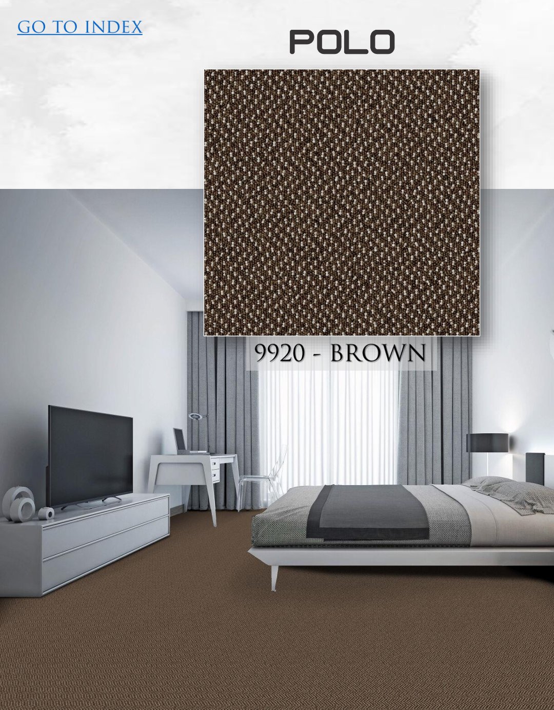 HEGO Graphix Carpet Roll 9920 - Brown | Premium Quality