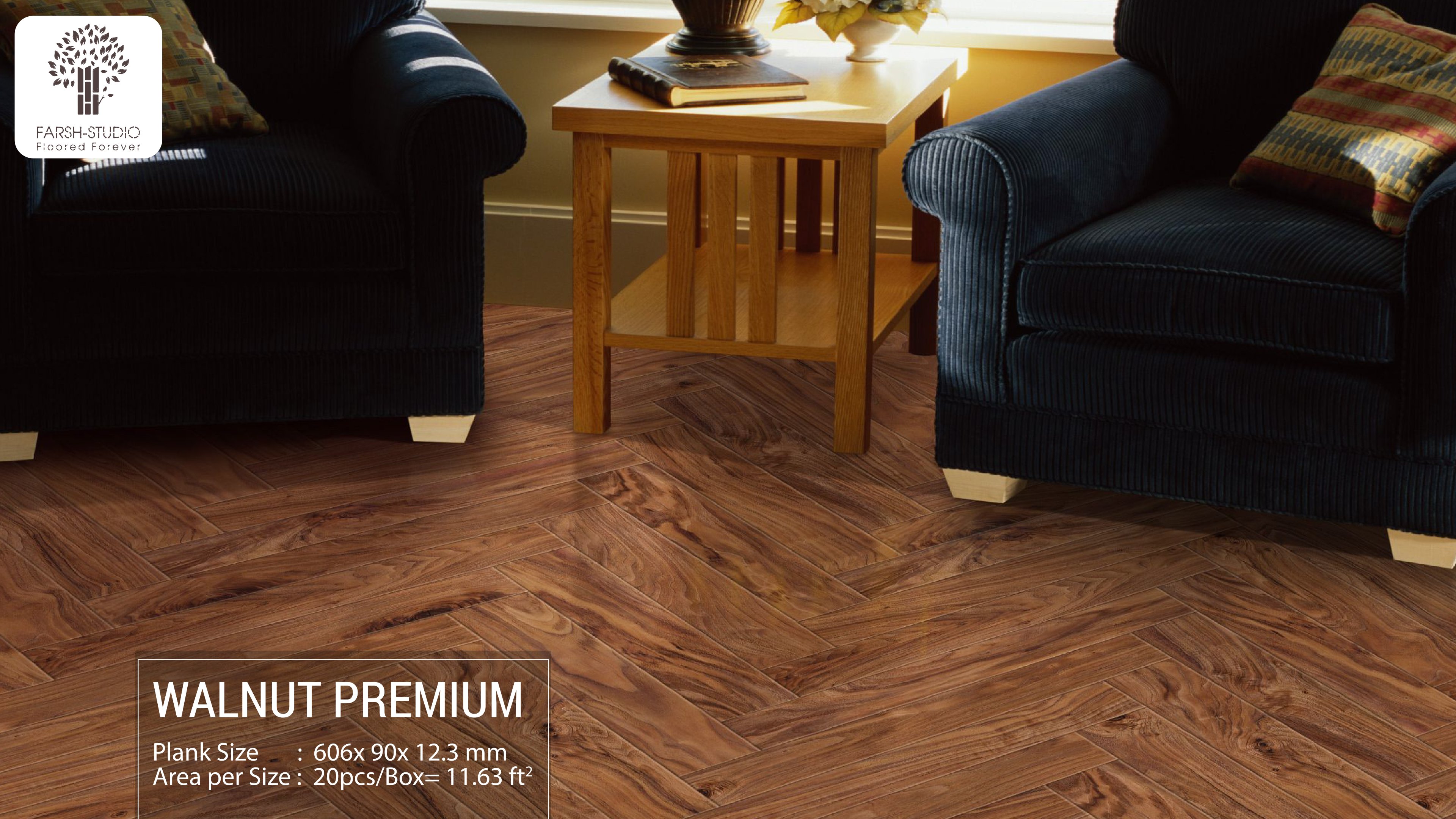 Walnut Premium Farsh Reserve Herringbone (12.3mm)