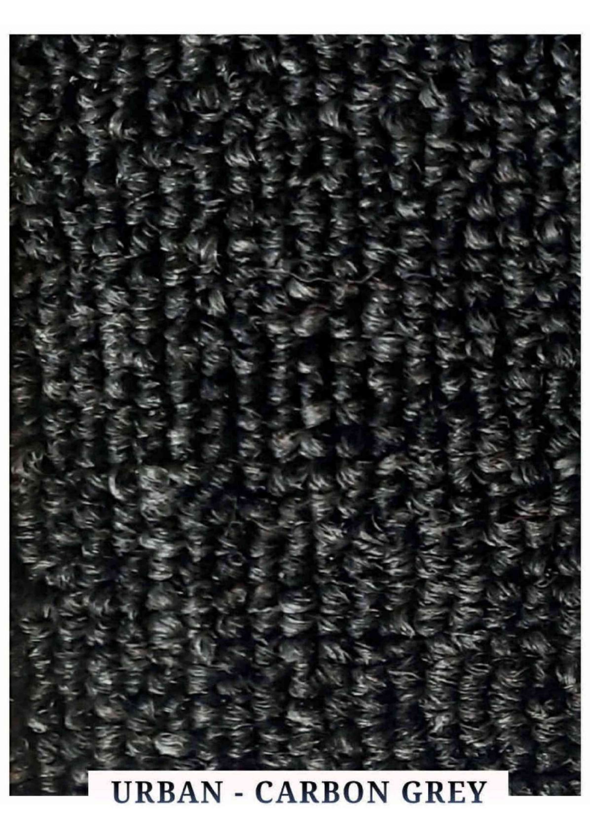 Urban Checkmate Loop Carpet Tile - Carbon Grey