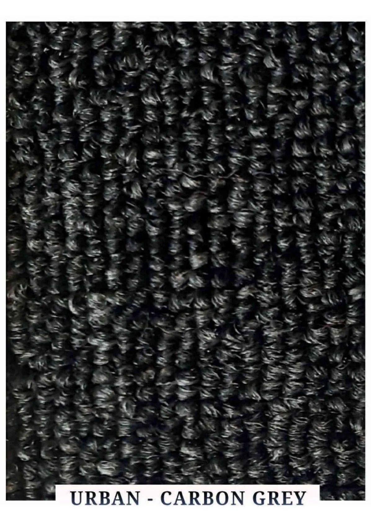 Urban Checkmate Loop Carpet Tile - Carbon Grey
