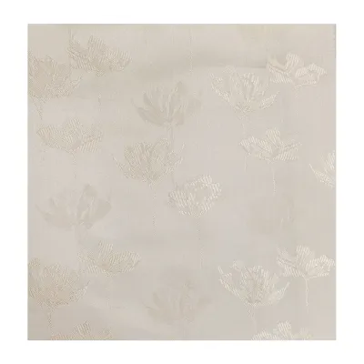 Elegant Ivory Polyester Curtain Fabric - Design 9451
