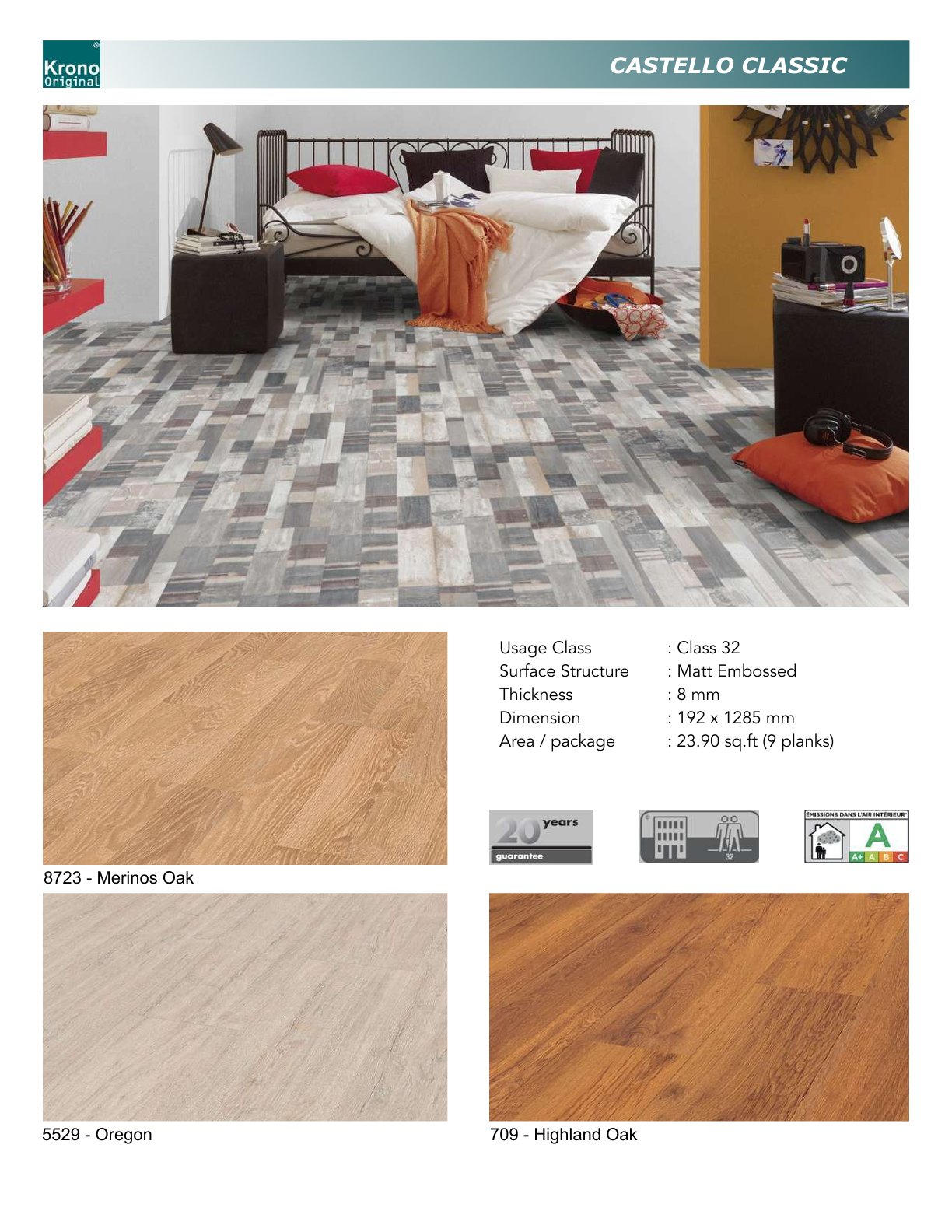 8723 - Merinos Oak- Vito 8mm Laminate Flooring – Durable & Stylish