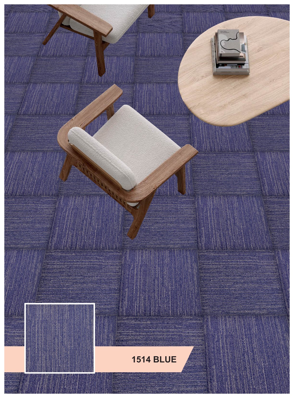 Dynamic Carpet Tile 1514-Blue – Stylish & Durable