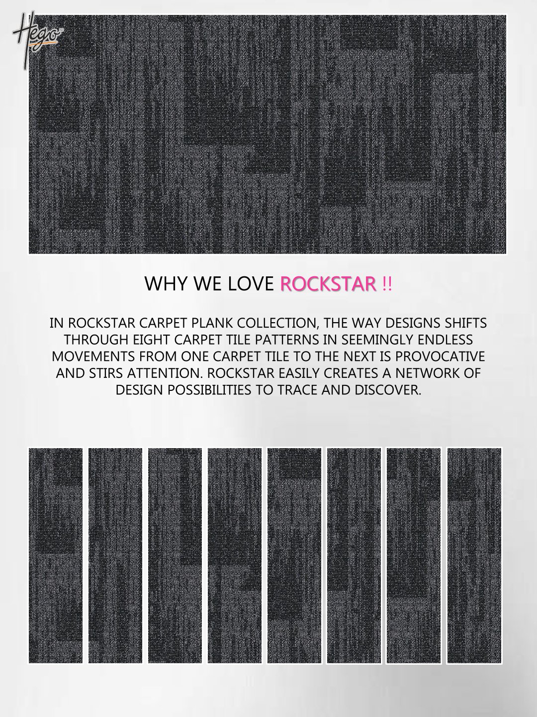 Hego Rockstar Carpet Tile - Durable & Stylish Flooring