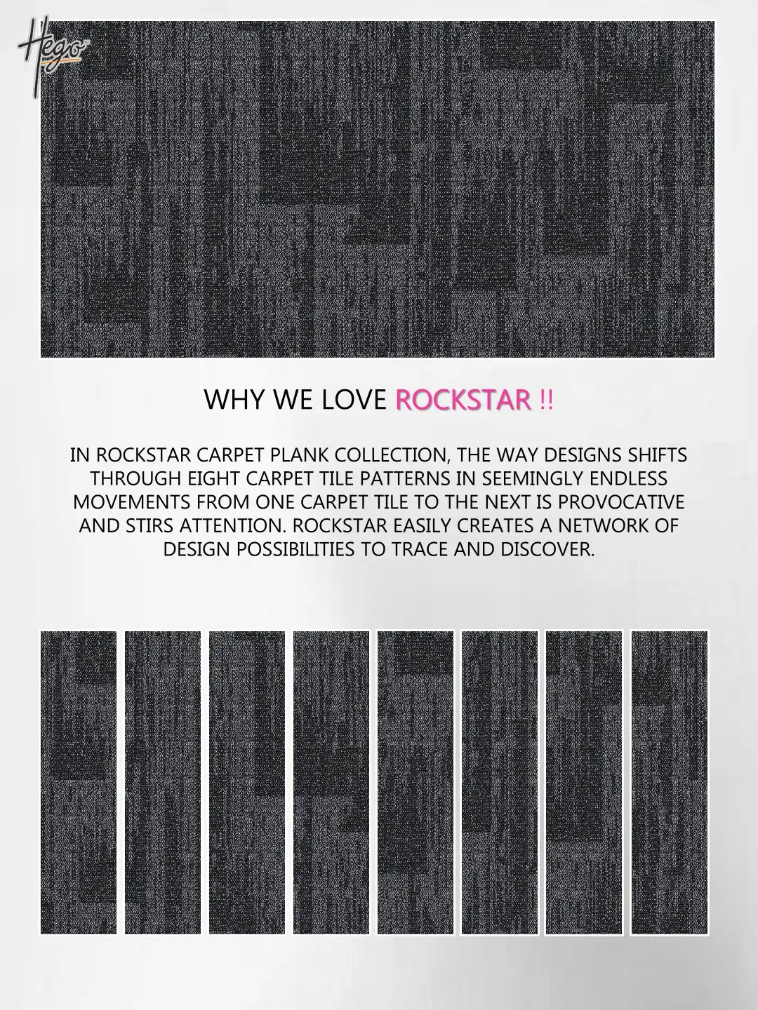 Hego Rockstar Carpet Tile - Durable & Stylish Flooring