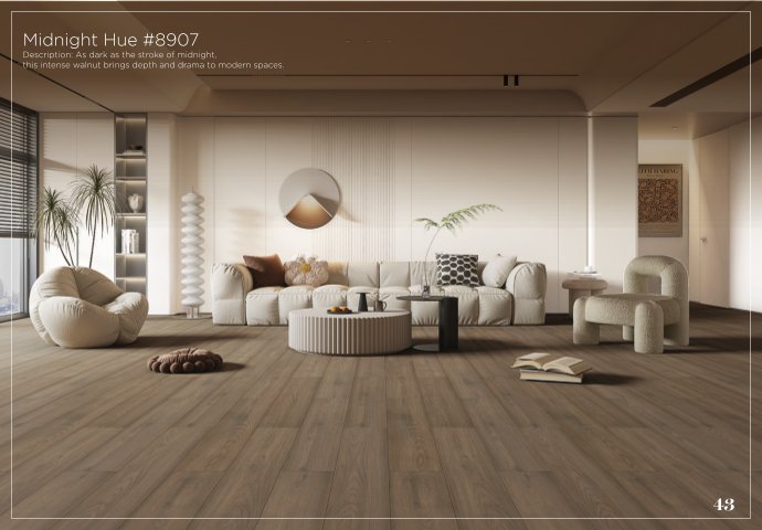 Midnight Hue #8907 Lamiwood 8MM Laminate Flooring