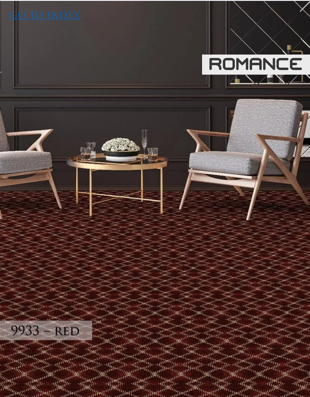 Hego Graphix Carpet Roll Highway 9933 Red - Durable & Stylish