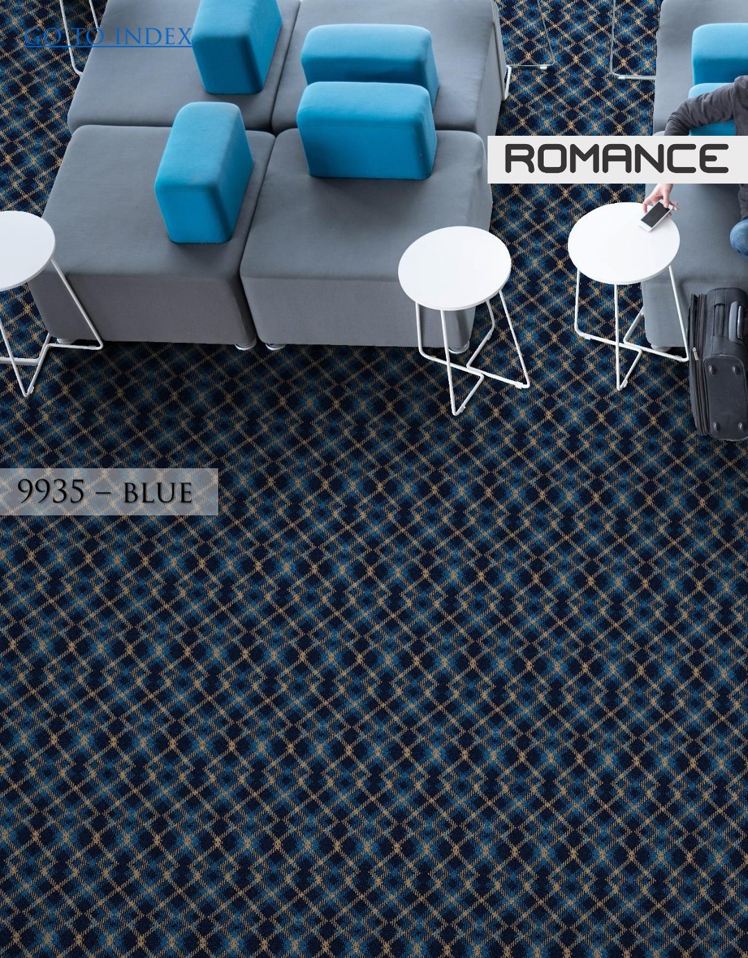 Hego Graphix Carpet Roll Highway 9935 Blue – Durable & Stylish