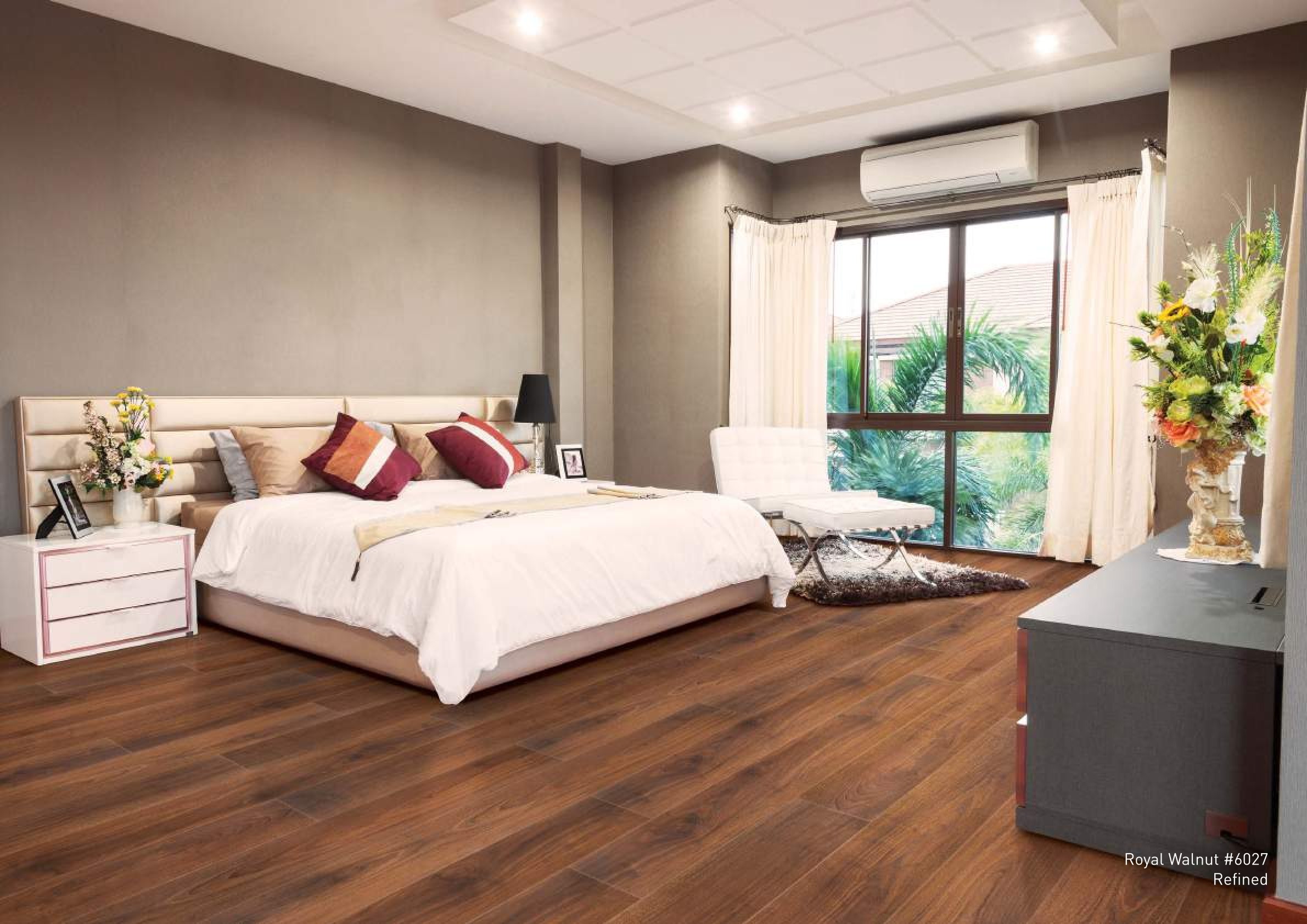 Royal Walnut #6027 Lamiwood Laminate Wood Flooring 12mm