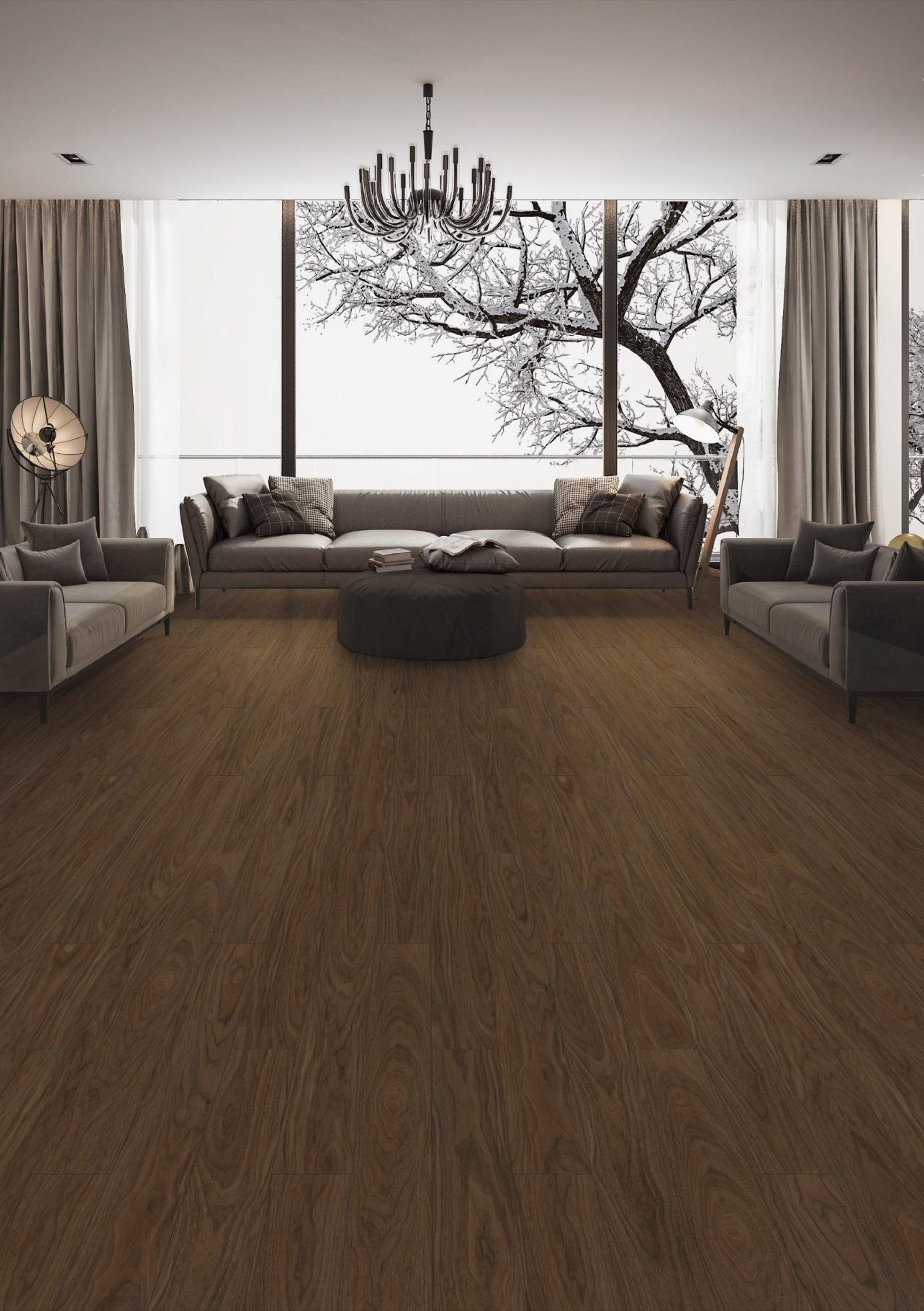 8012 Dyed Walnut In Grey 8mm plank Awesome Series Galgo Laminate Flooring