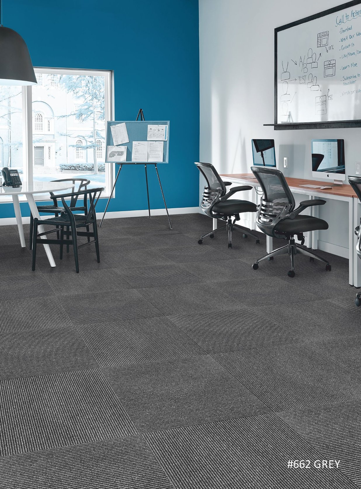 Elm Carpet Tile #662-Grey | Durable & Stylish Flooring