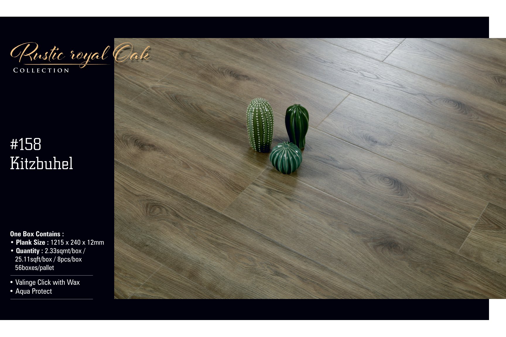 KITZBUHEL Rustic Royal Lamiwood Laminate Flooring 12MM