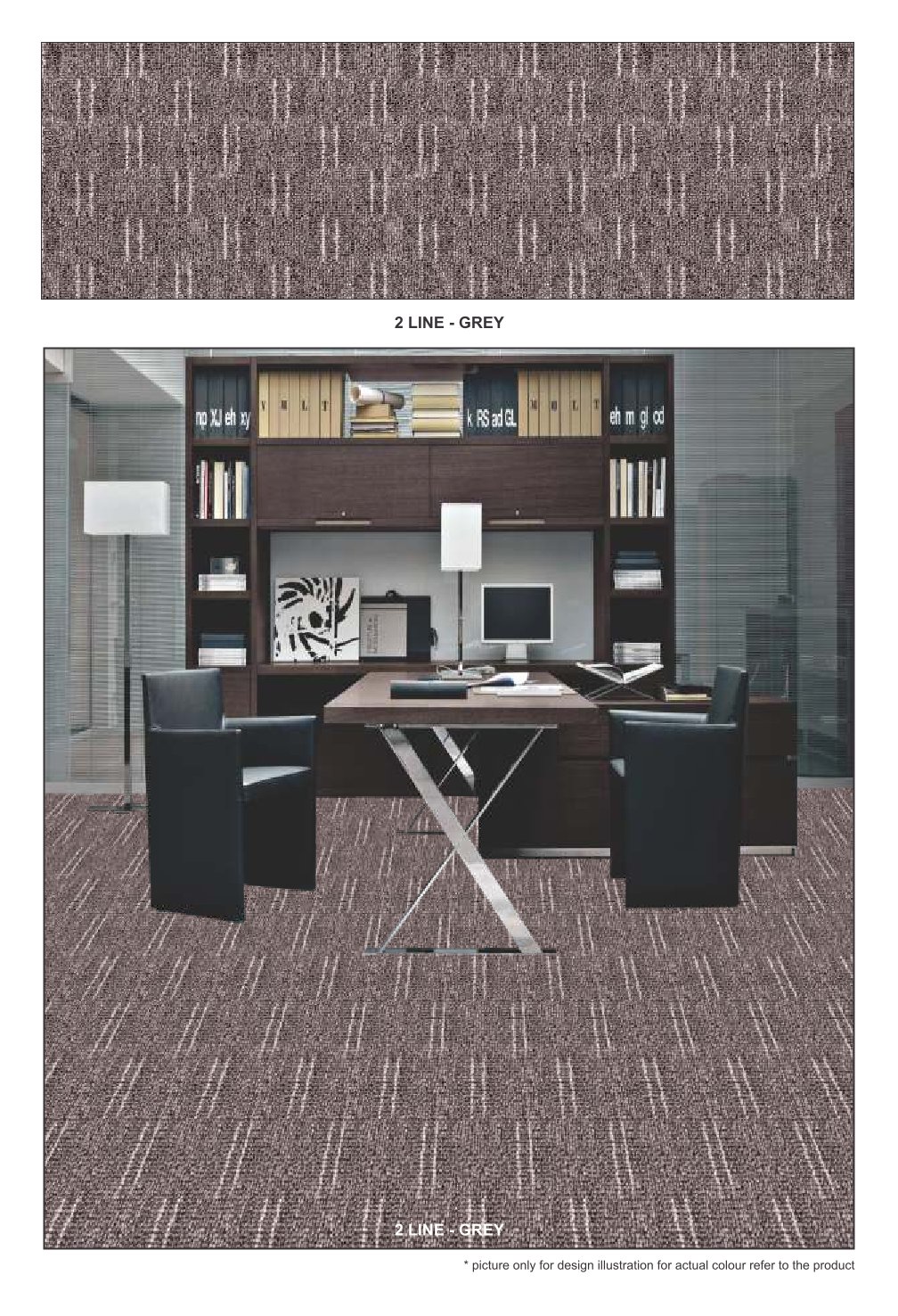 Line Carpet Tile Grey - Durable & Stylish Flooring