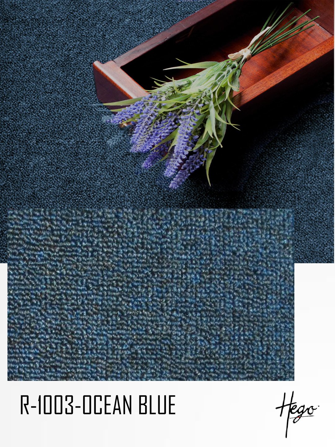 HEGO RUSH CARPET Roll - Ocean Blue - Premium Quality