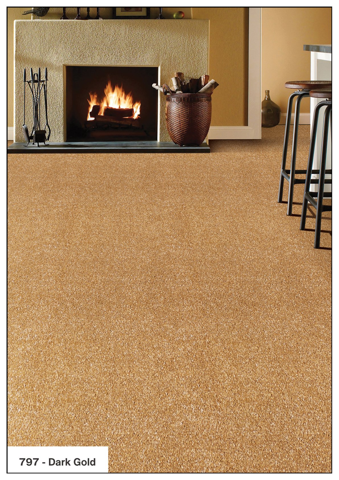 Royal Touch Carpet Roll 797 - Dark Gold | Elegant Design