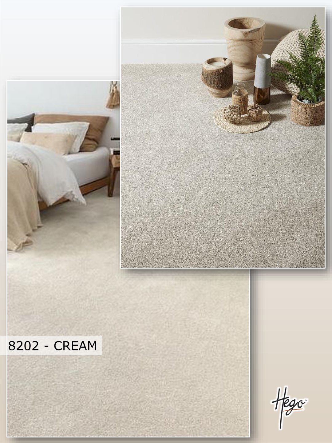 HEGO Impression Carpet Roll 8202 - Cream