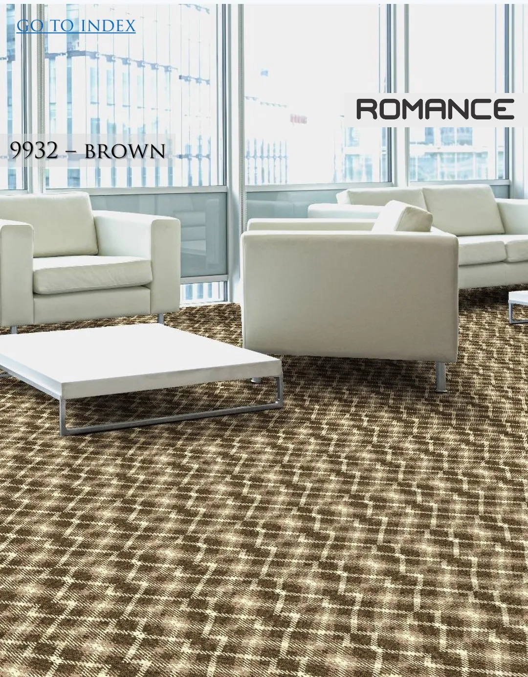 HEGO GRAPHIX Carpet Roll Romance 9932 Brown