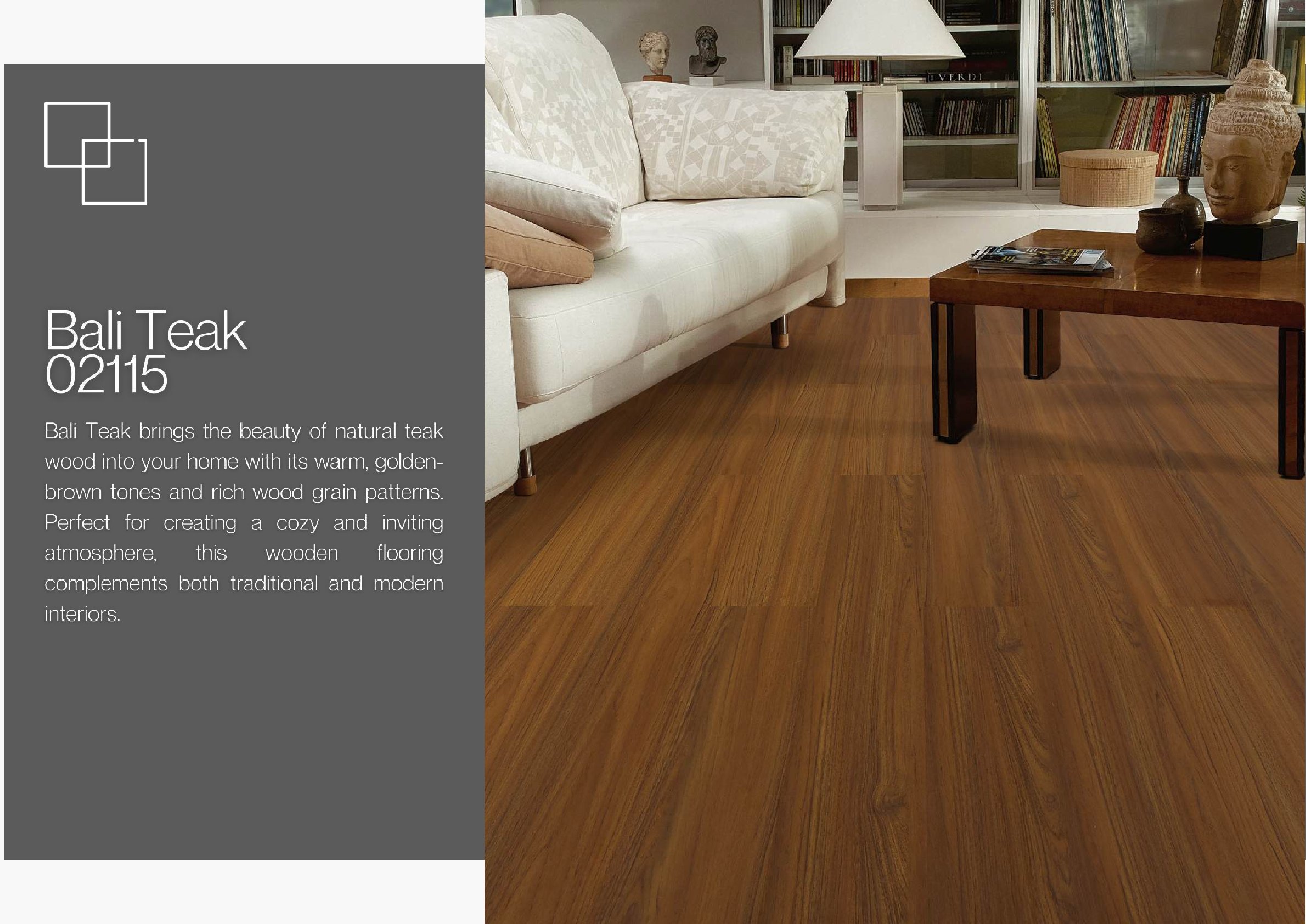 Bali Teak 02115 Krraft Vesting Laminate Flooring