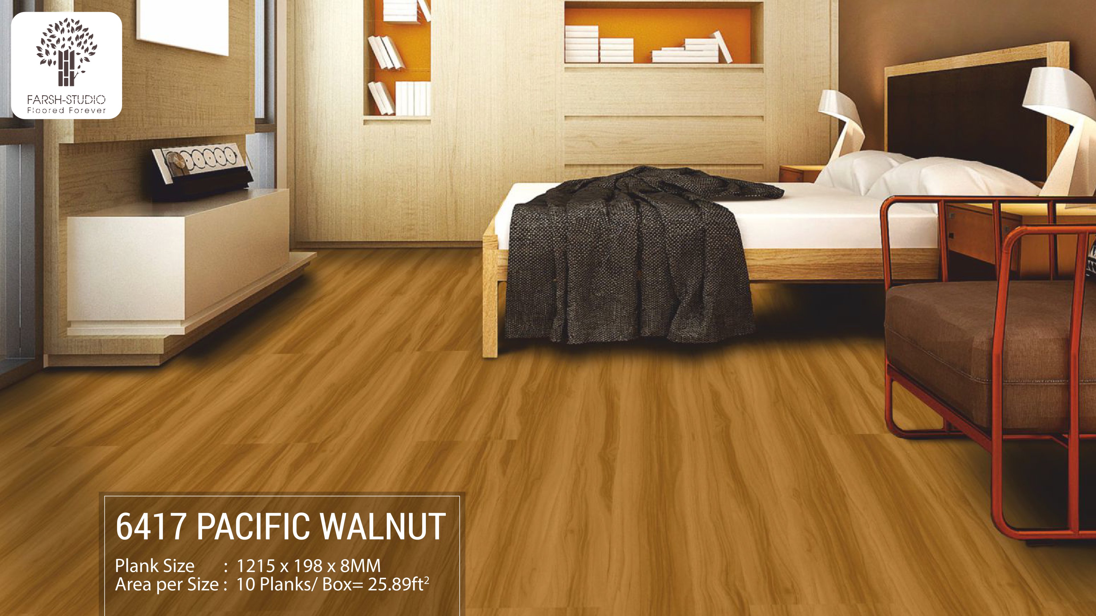 6417 Pacific Walnut - 8mm Farsh Universal Laminate