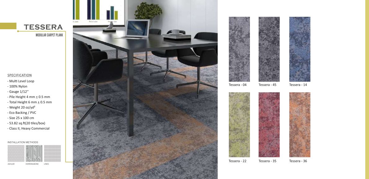 VITO Floor Modular Carpet Tile – Durable & Stylish