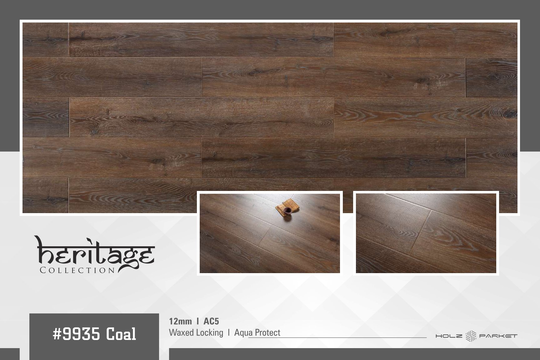 #9935 COAL (HERITAGE) 12MM Lamiwood Laminate Flooring