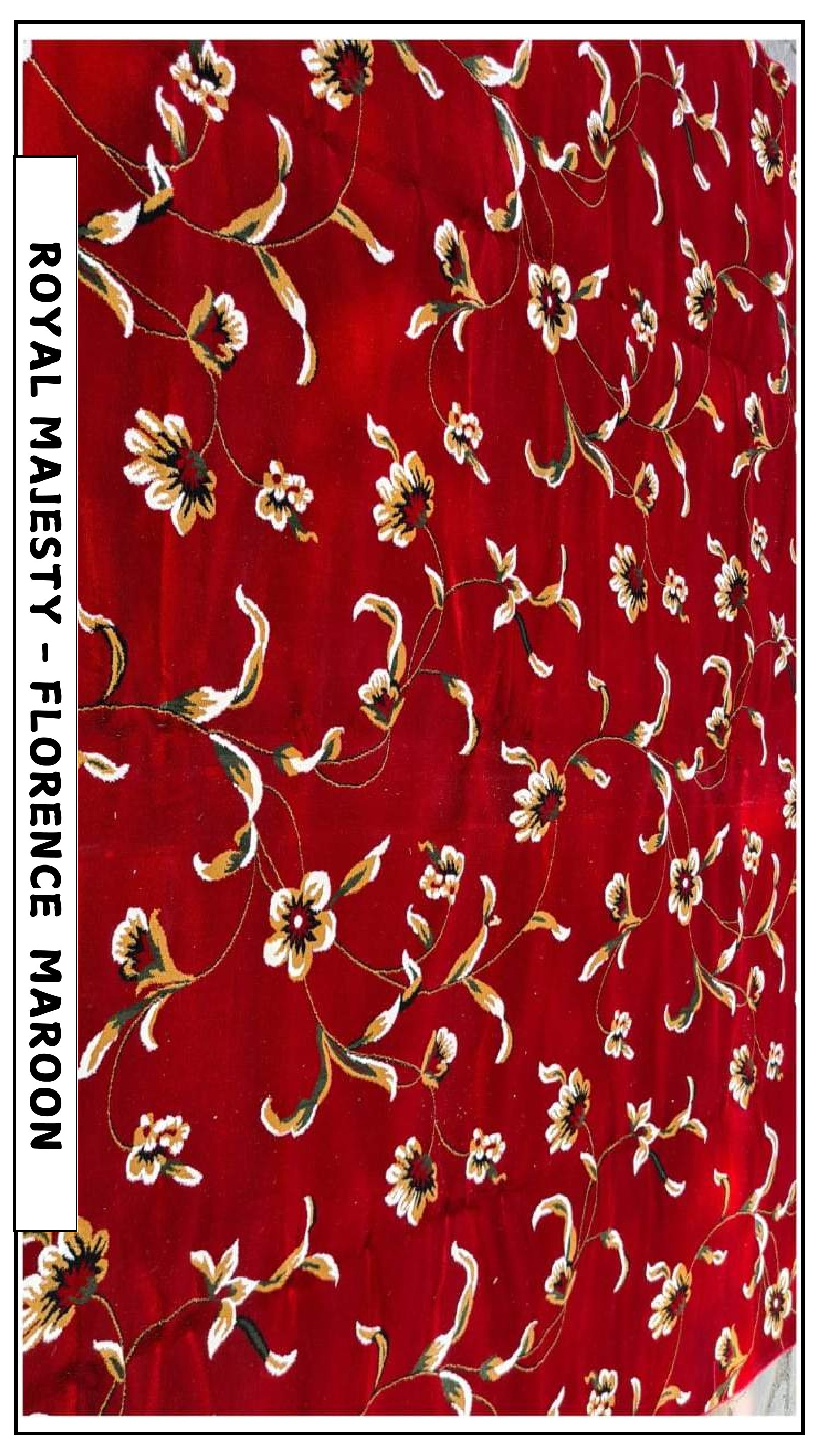 Elegant Maroon Royal Majesty Carpet Tile