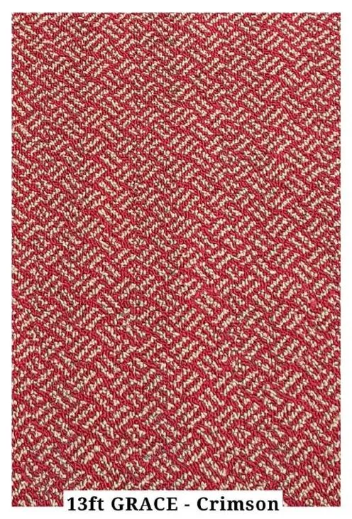 PRO CHECKMATE N 13FT-GRACE CARPET TILE - CRIMSON