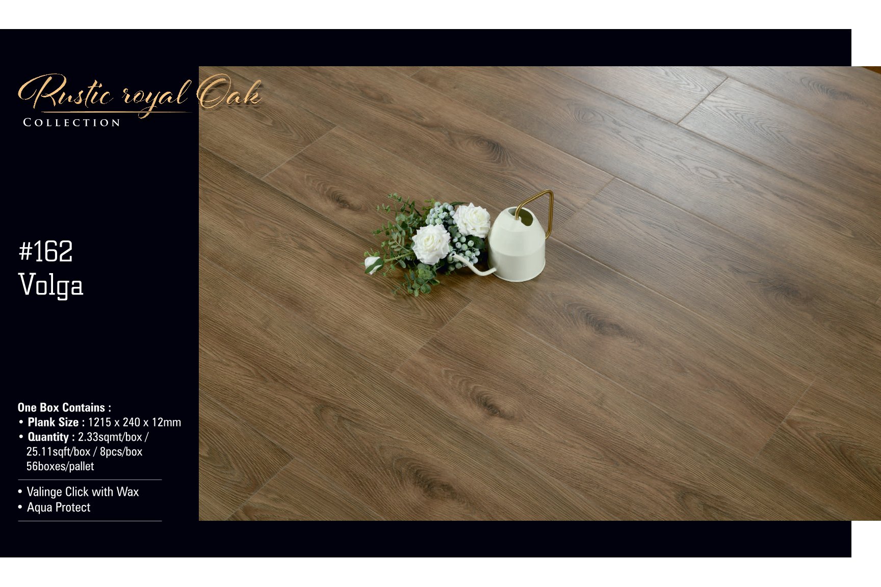 #162 Volga Rustic Royal Lamiwood Laminate Flooring 12MM