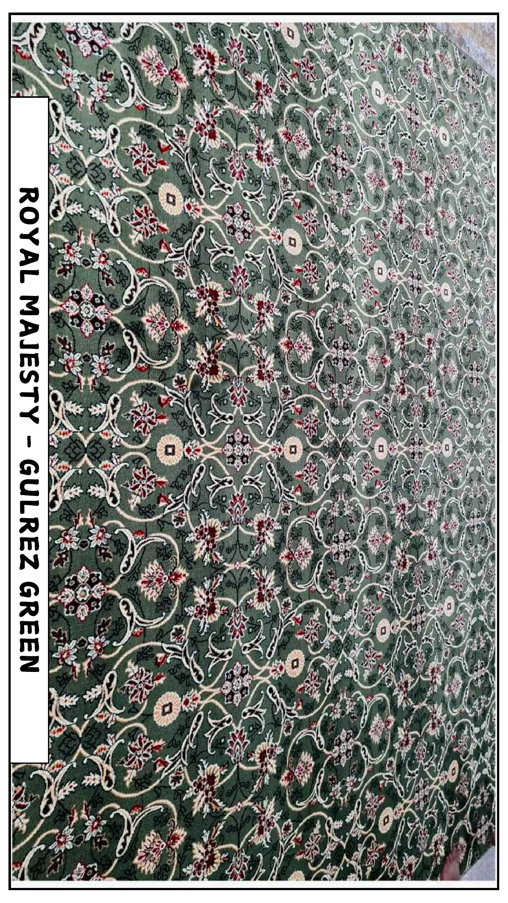 Royal Majesty Green Carpet Tile - Elegant Flooring
