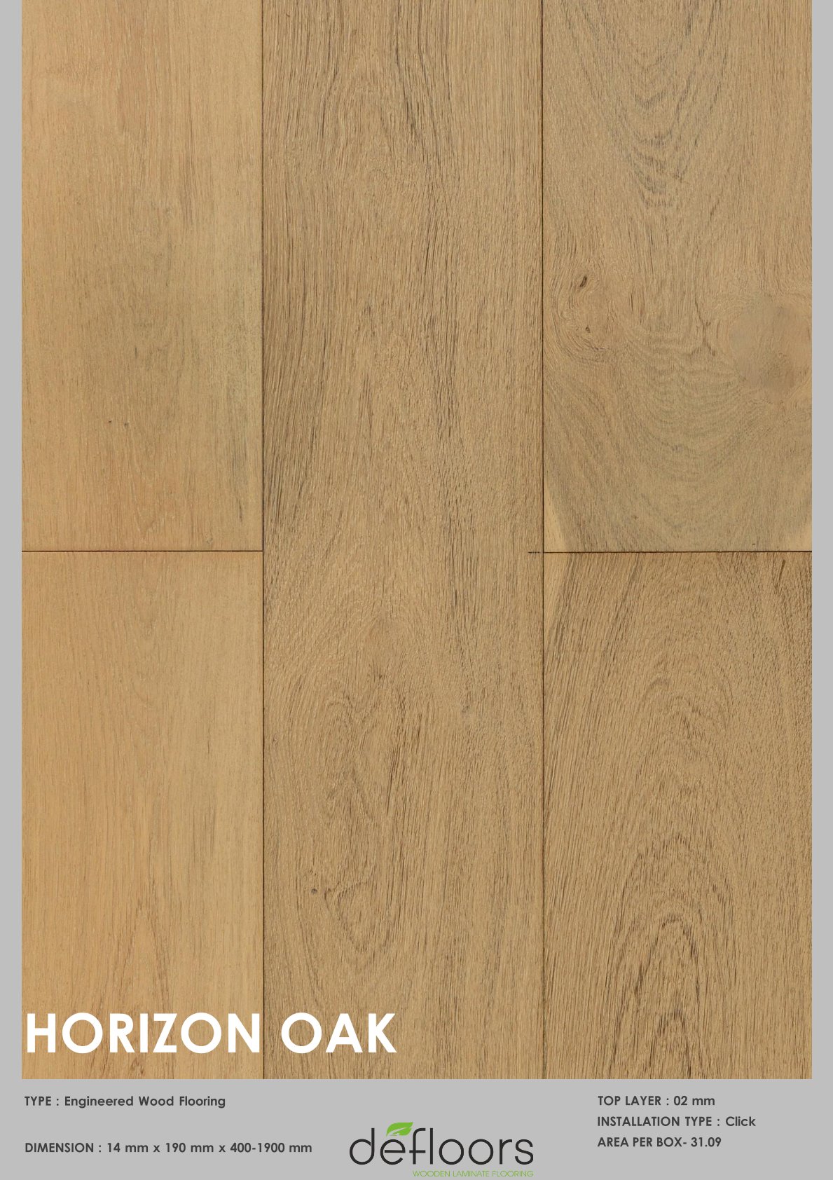 Horizon oak -14mm Engineered Defloor Laminate Flooring