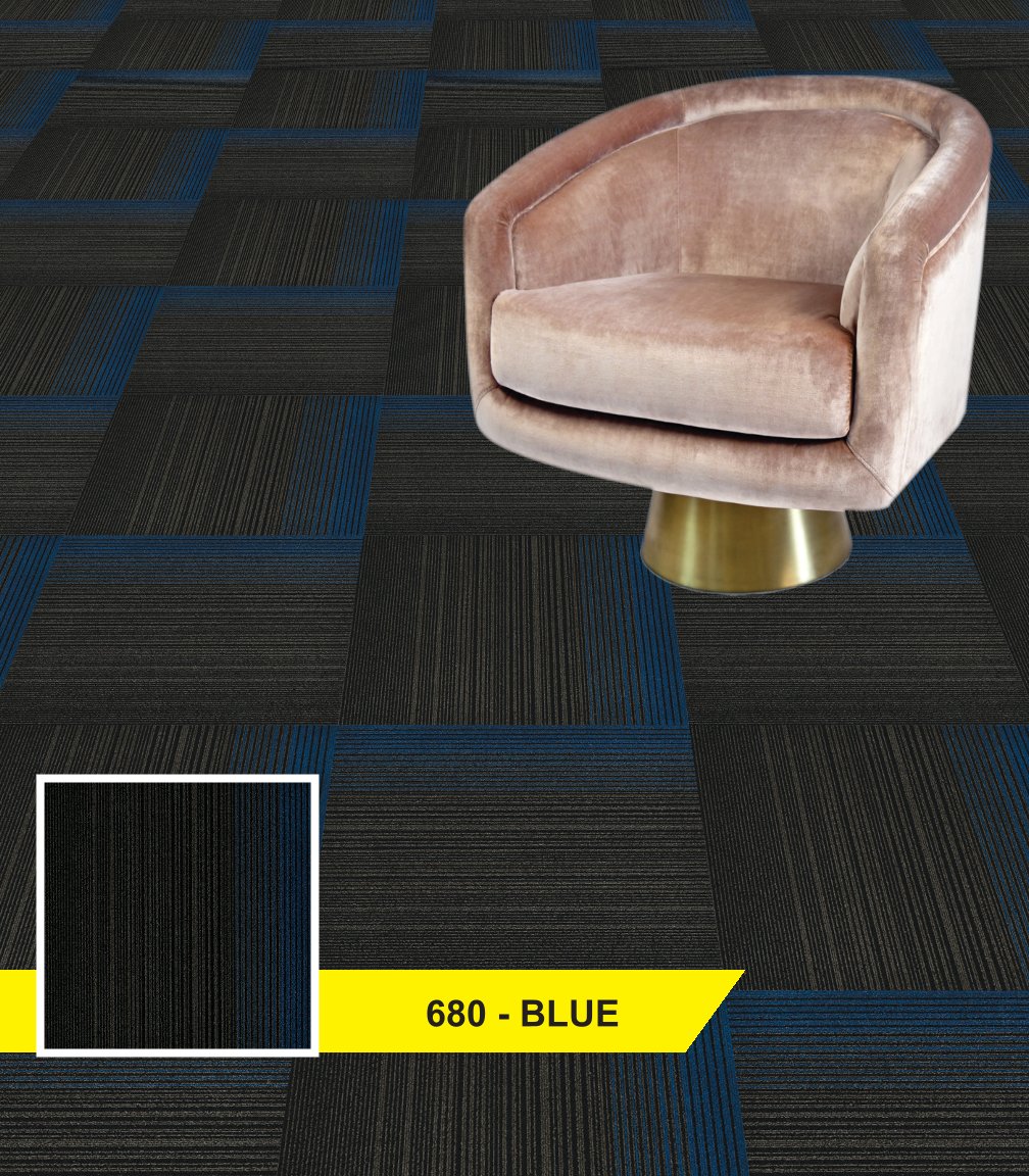 Cosmos Carpet Tile 679-Blue | Durable and Stylish Flooring