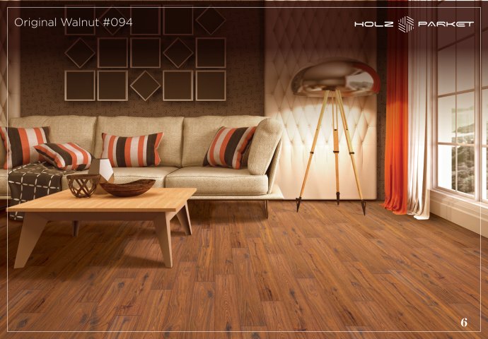 Original Walnut #094 Evoke Lamiwood Laminate Flooring 12MM