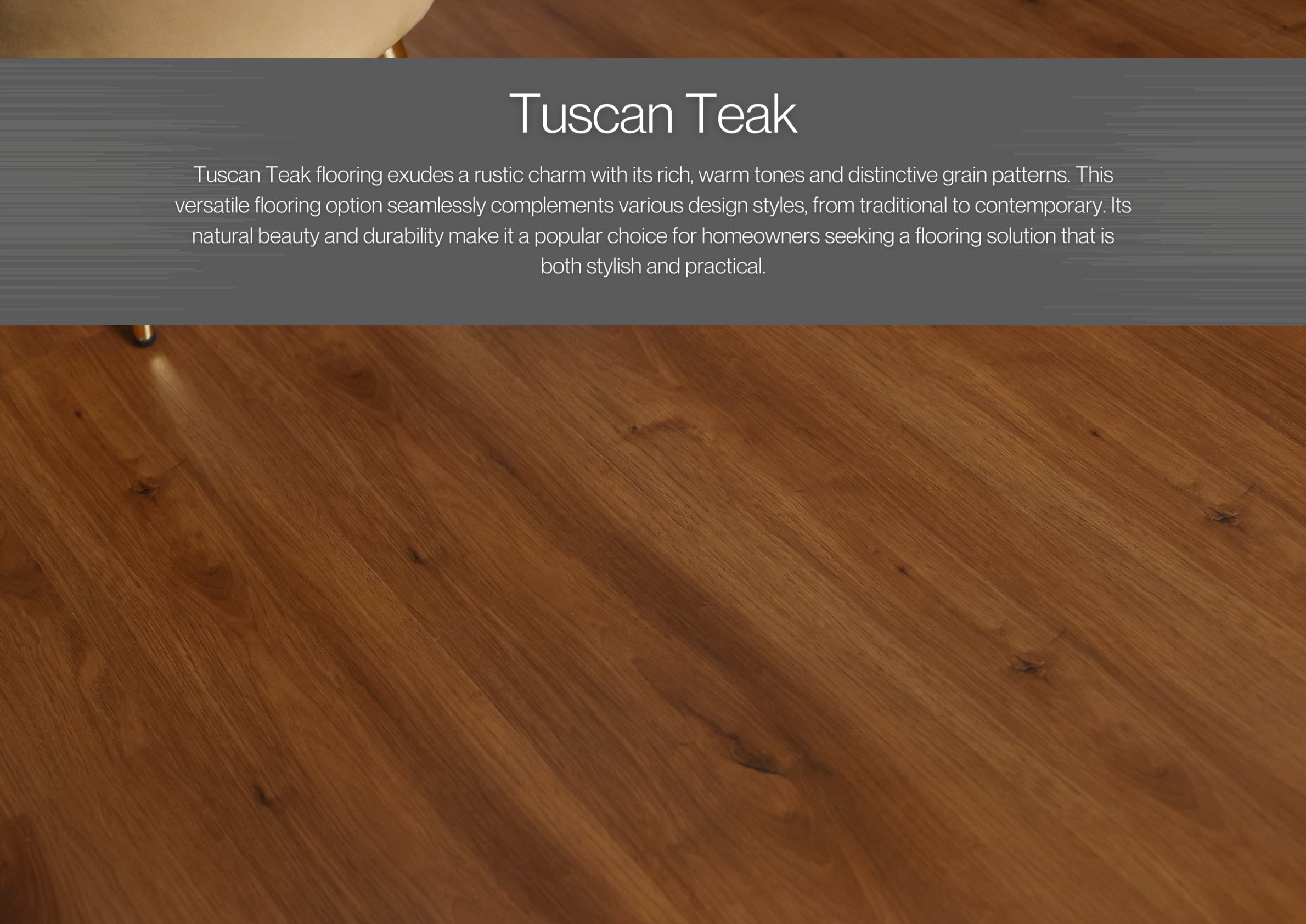 Tuscan Teak Laminate Flooring - Krraft County