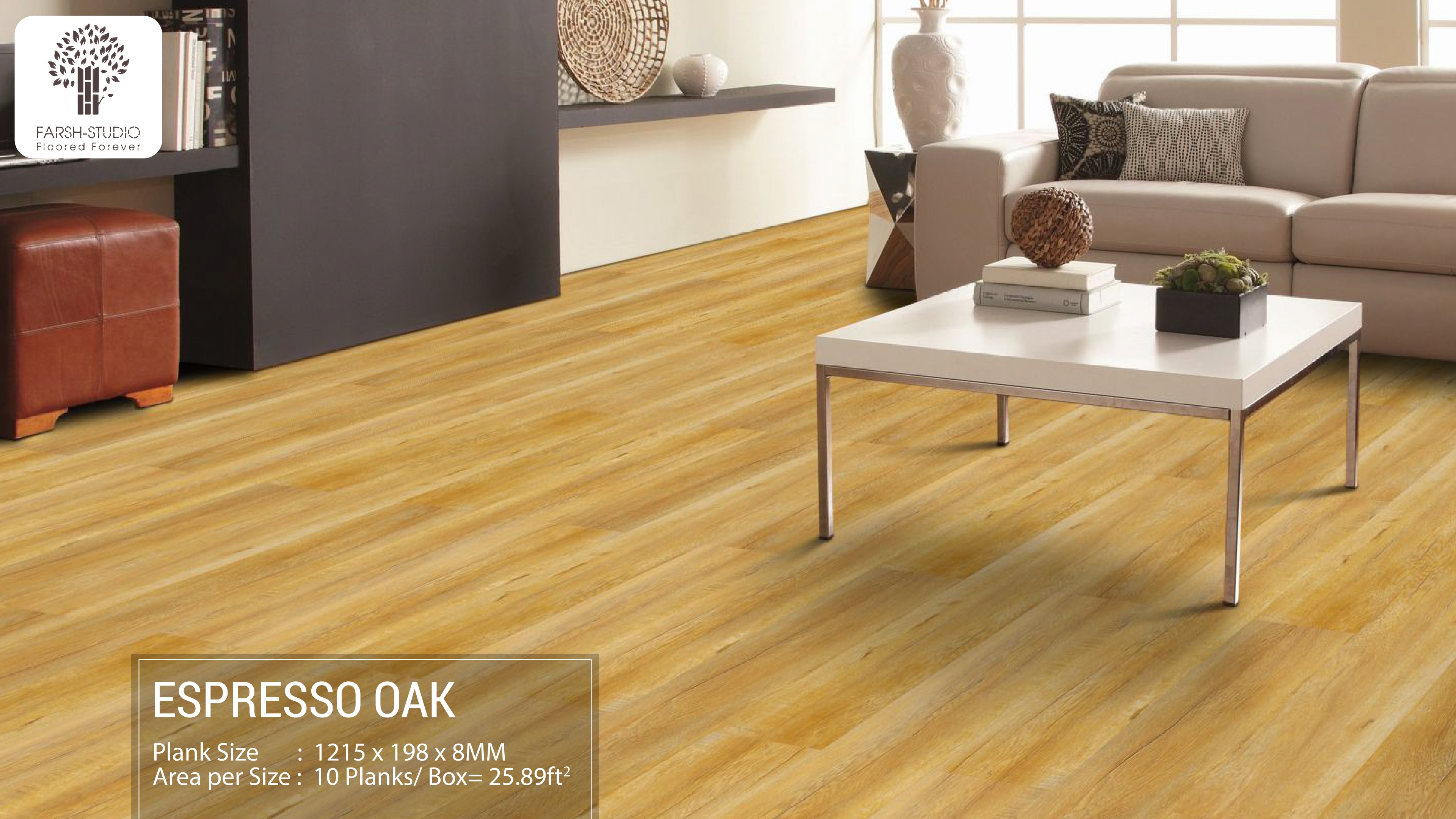 Espresso Oak - Farsh Xpression 8mm Laminate Flooring