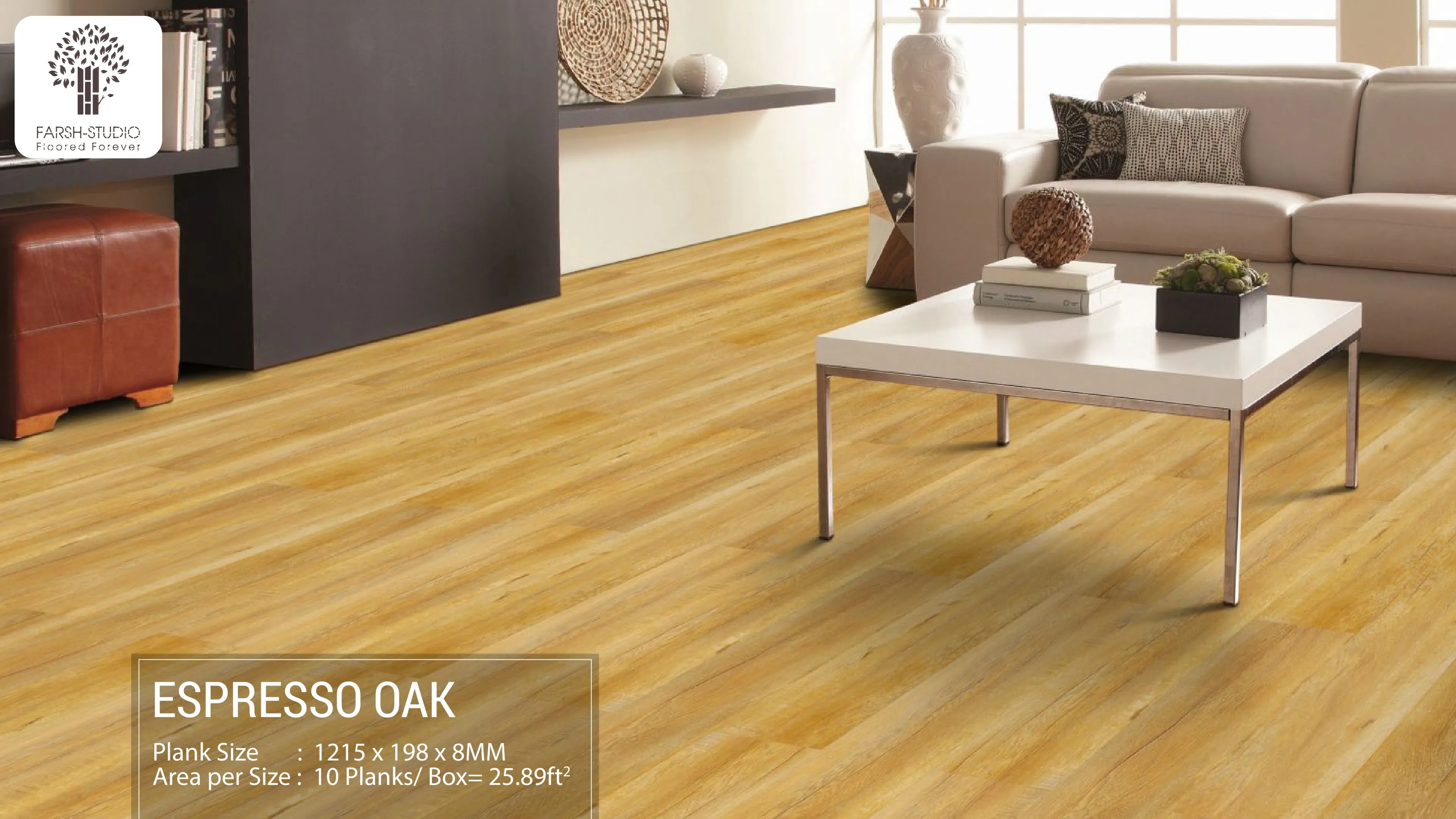 Espresso Oak - Farsh Xpression 8mm Laminate Flooring