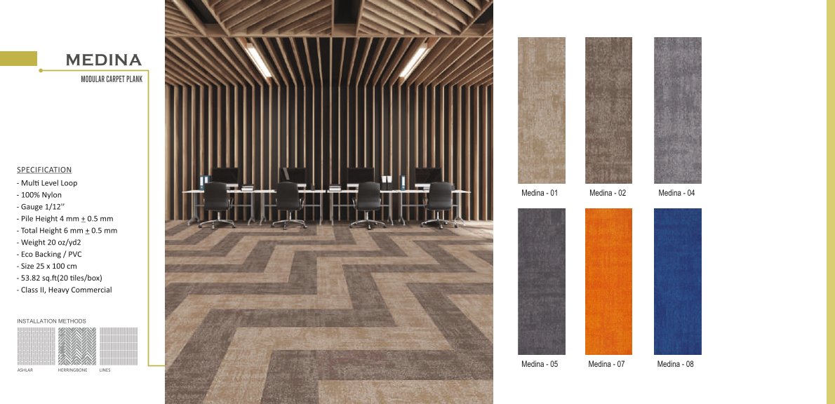 VITO Modular Carpet Tiles - Stylish & Durable