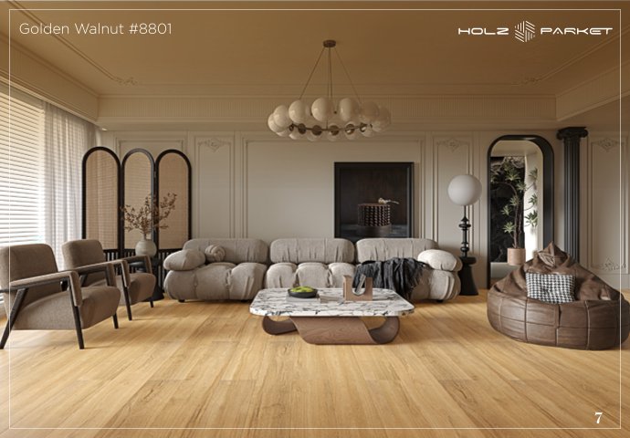 Golden Walnut #8801 Laminate Wood Flooring – Immenso