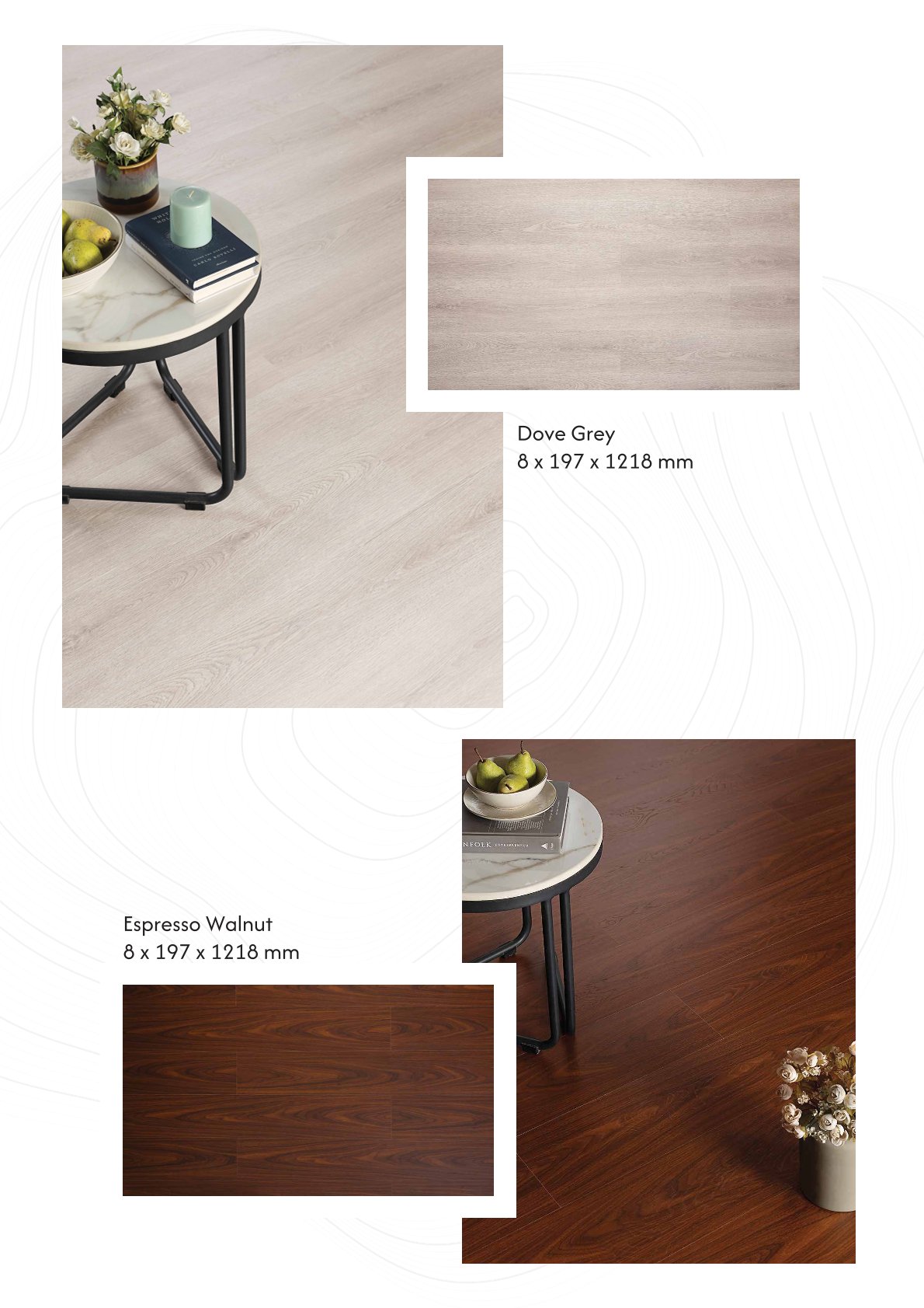 Dove Grey Kaara Laminate Flooring - 8mm