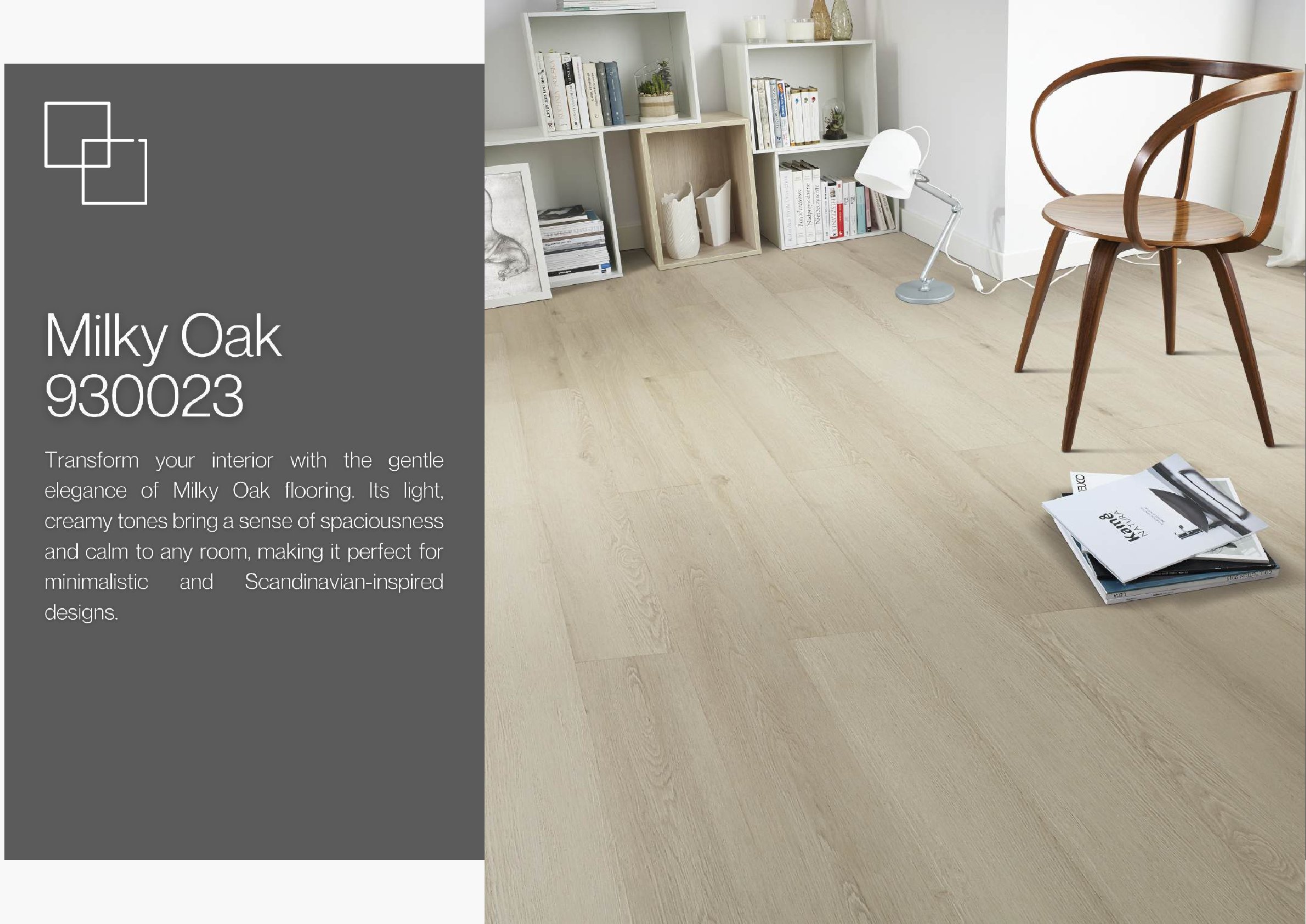 Milky Oak 930023 - Kraft Vesting Laminate Flooring